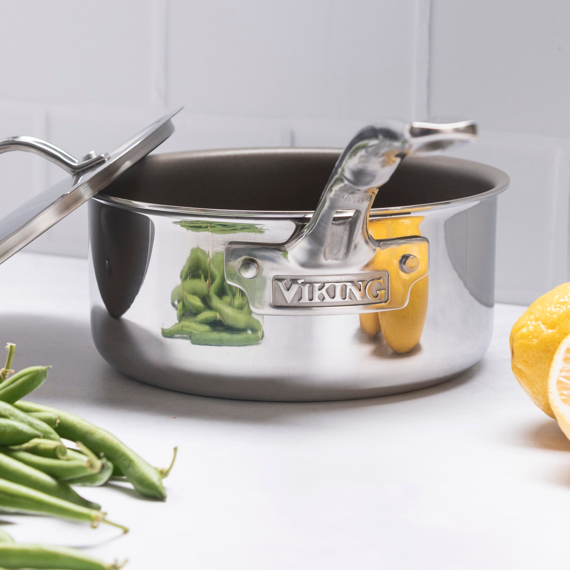 Viking PureGlide Pro 3-Ply 3-Quart Sauce Pan with Metal Lid