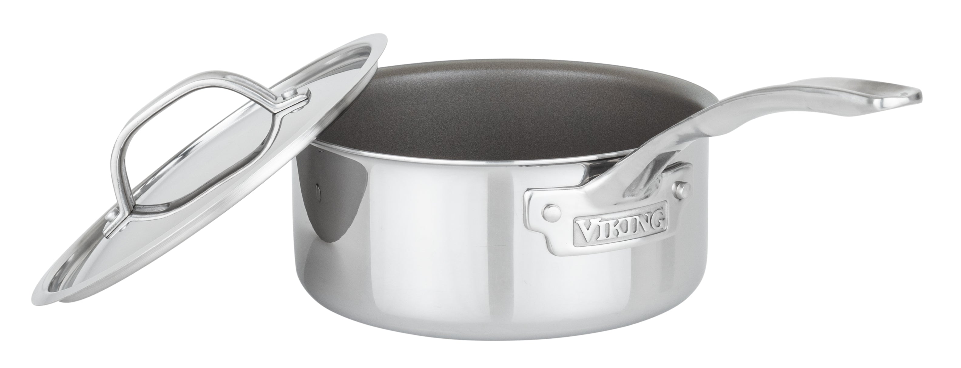 Viking PureGlide Pro 3-Ply 2-Quart Sauce Pan with Metal Lid