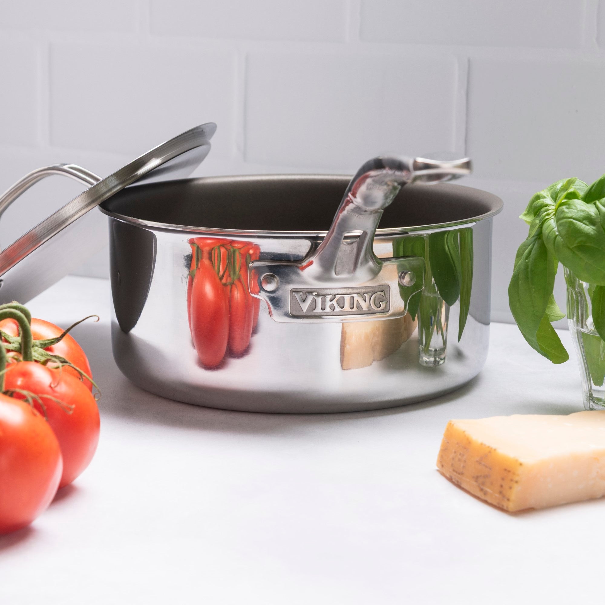 Viking PureGlide Pro 3-Ply 2-Quart Sauce Pan with Metal Lid