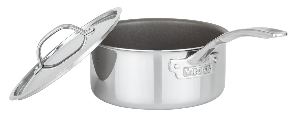 Viking PureGlide Pro 3-Ply 3-Quart Sauce Pan with Metal Lid