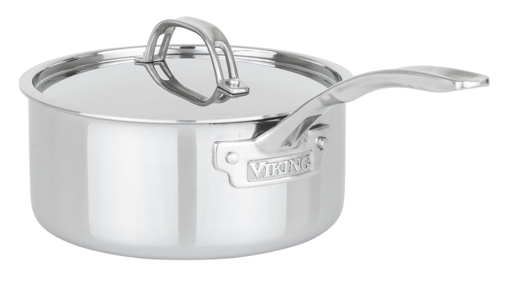 Viking PureGlide Pro 3-Ply 3-Quart Sauce Pan with Metal Lid