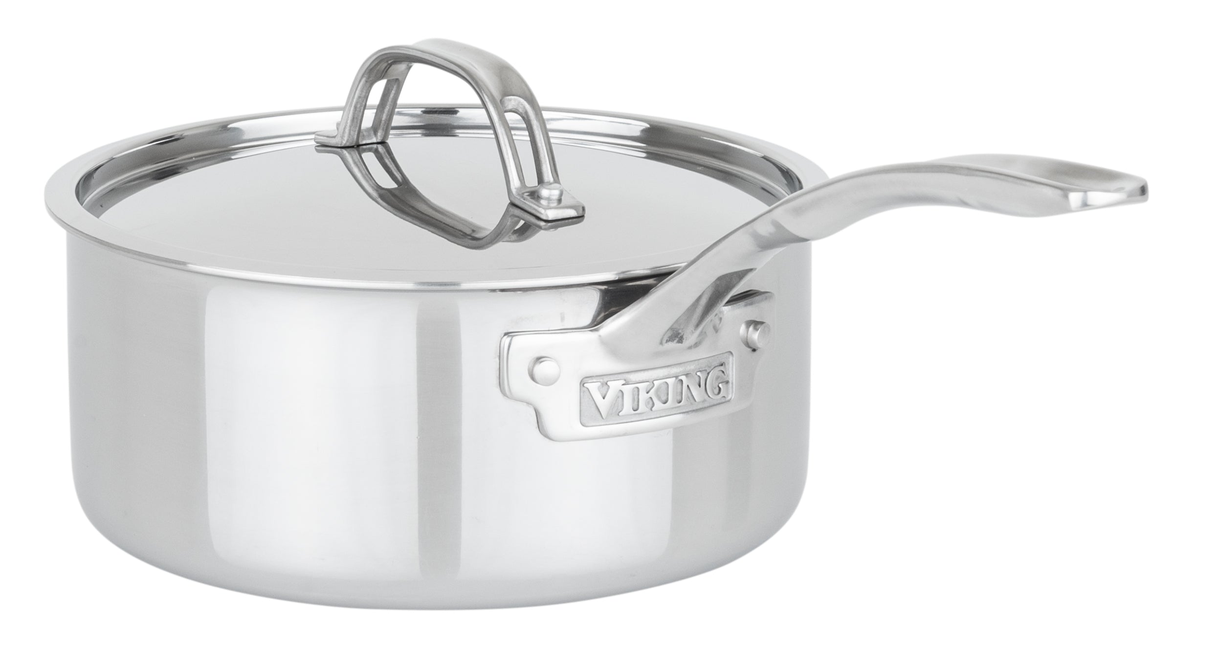 Viking PureGlide Pro 3-Ply 3-Quart Sauce Pan with Metal Lid