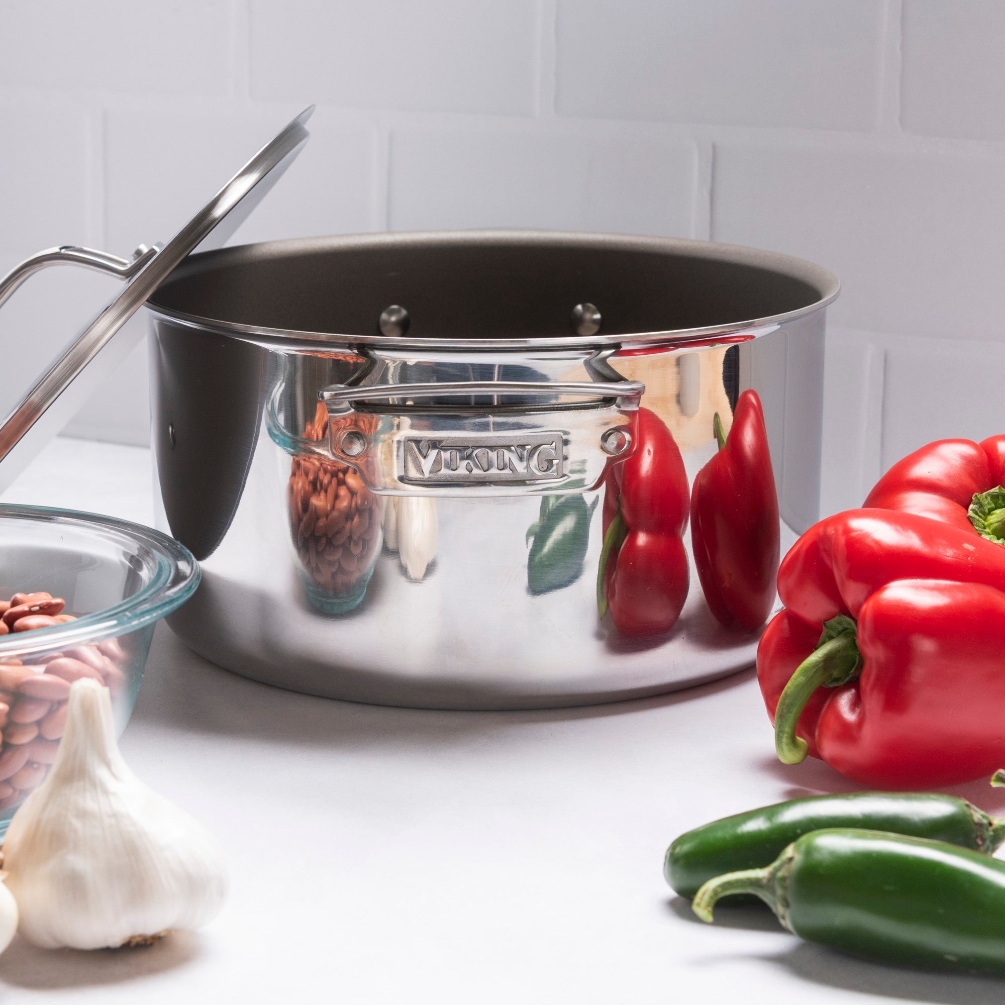 Viking PureGlide Pro 3-Ply 6-Quart Dutch Oven with Metal Lid