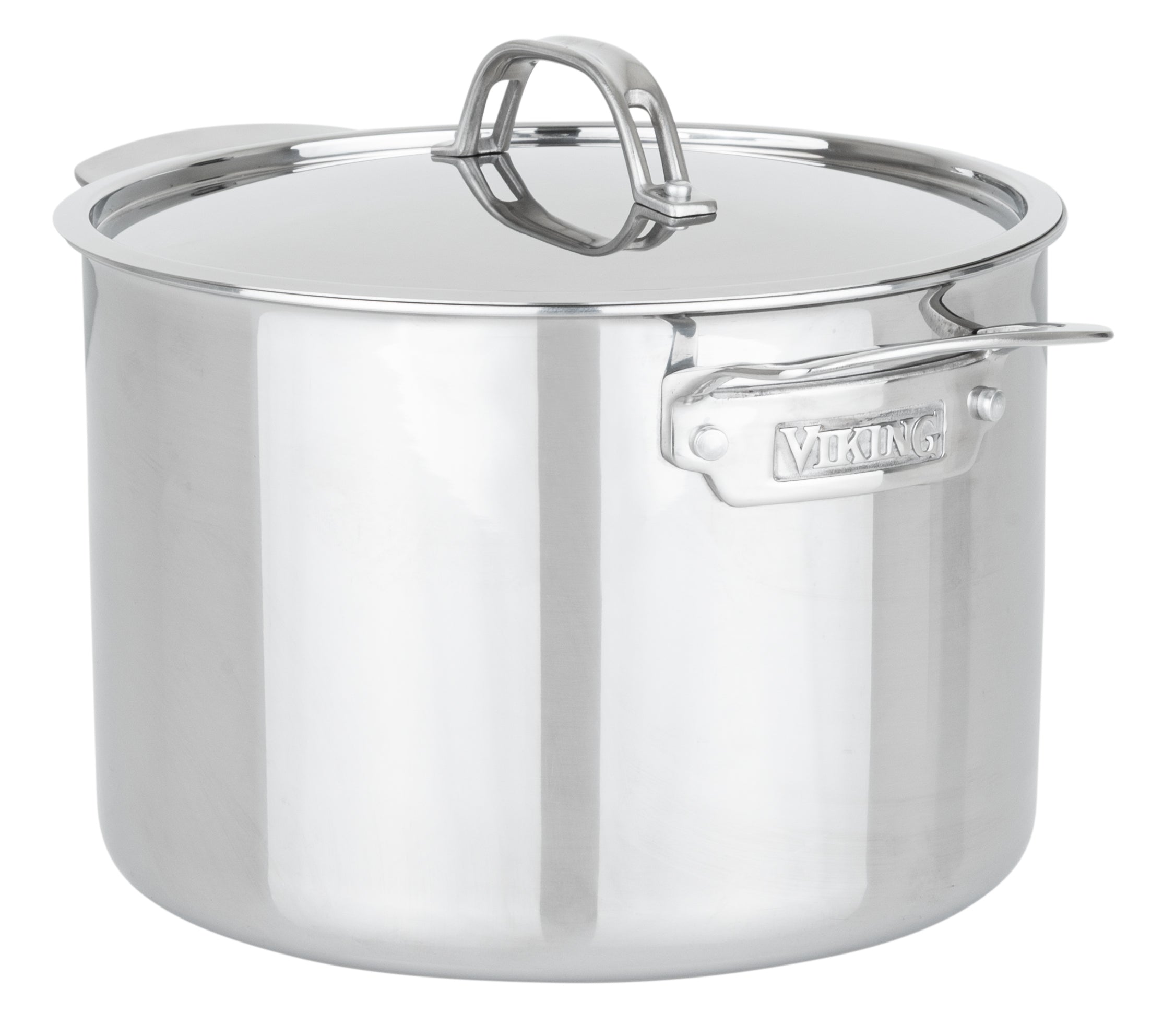 Viking PureGlide Pro 3-Ply 8-Quart Stock Pot with Metal Lid