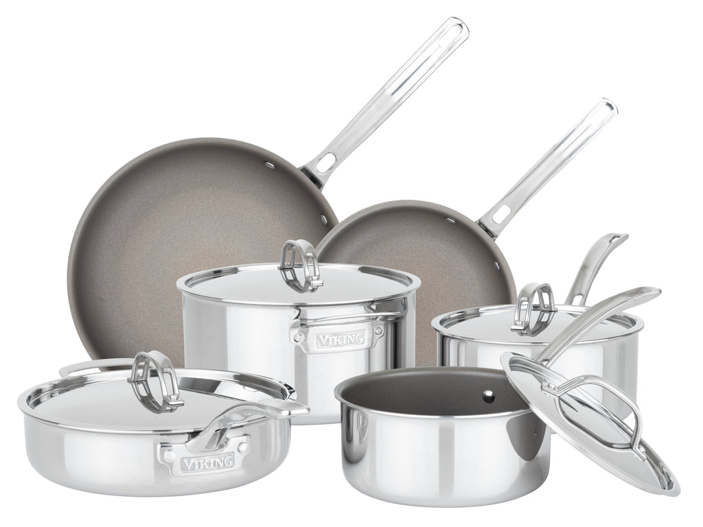 Viking PureGlide Pro 3-Ply 10-Piece Cookware Set