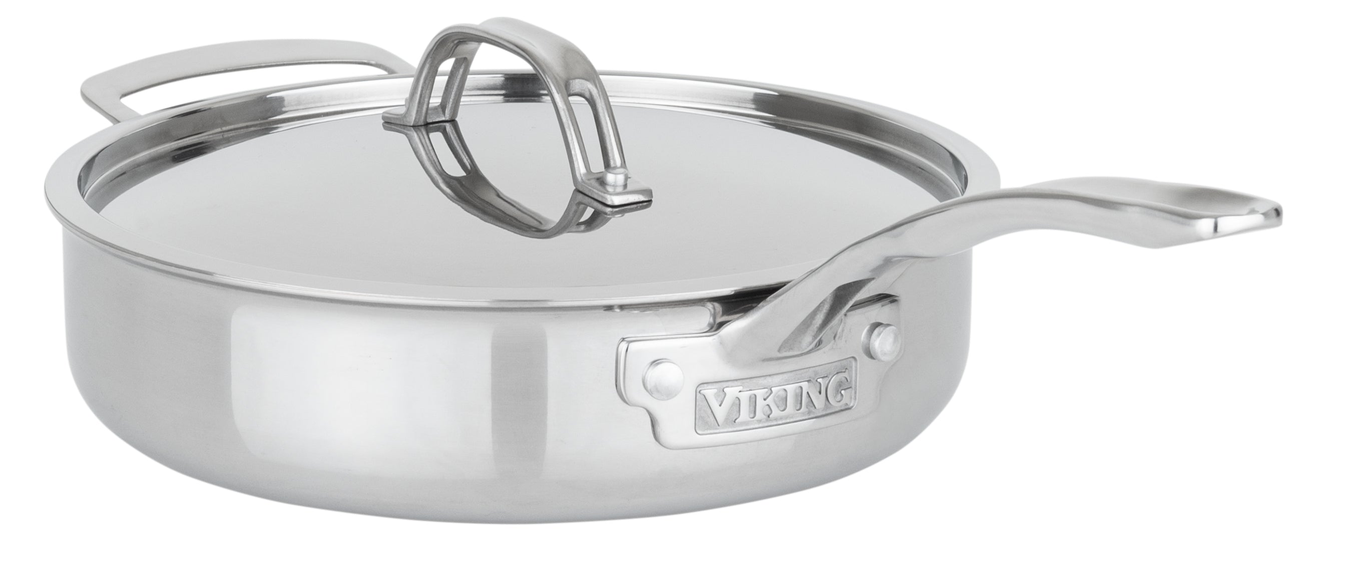 Viking PureGlide Pro 3-Ply 4.5-Quart Saute Pan with Metal Lid