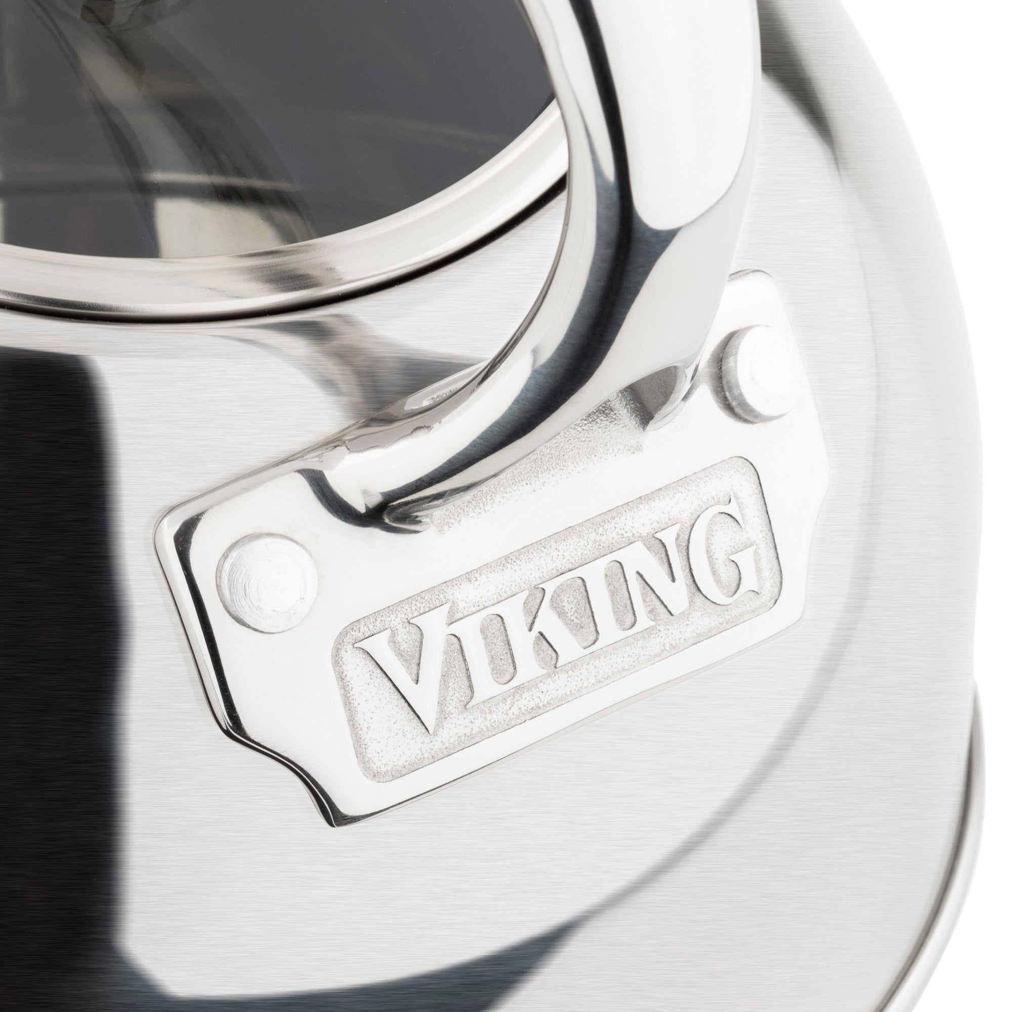 Viking 2.6-Quart Satin Finish Stainless Steel Whistling Kettle with 3-Ply Base