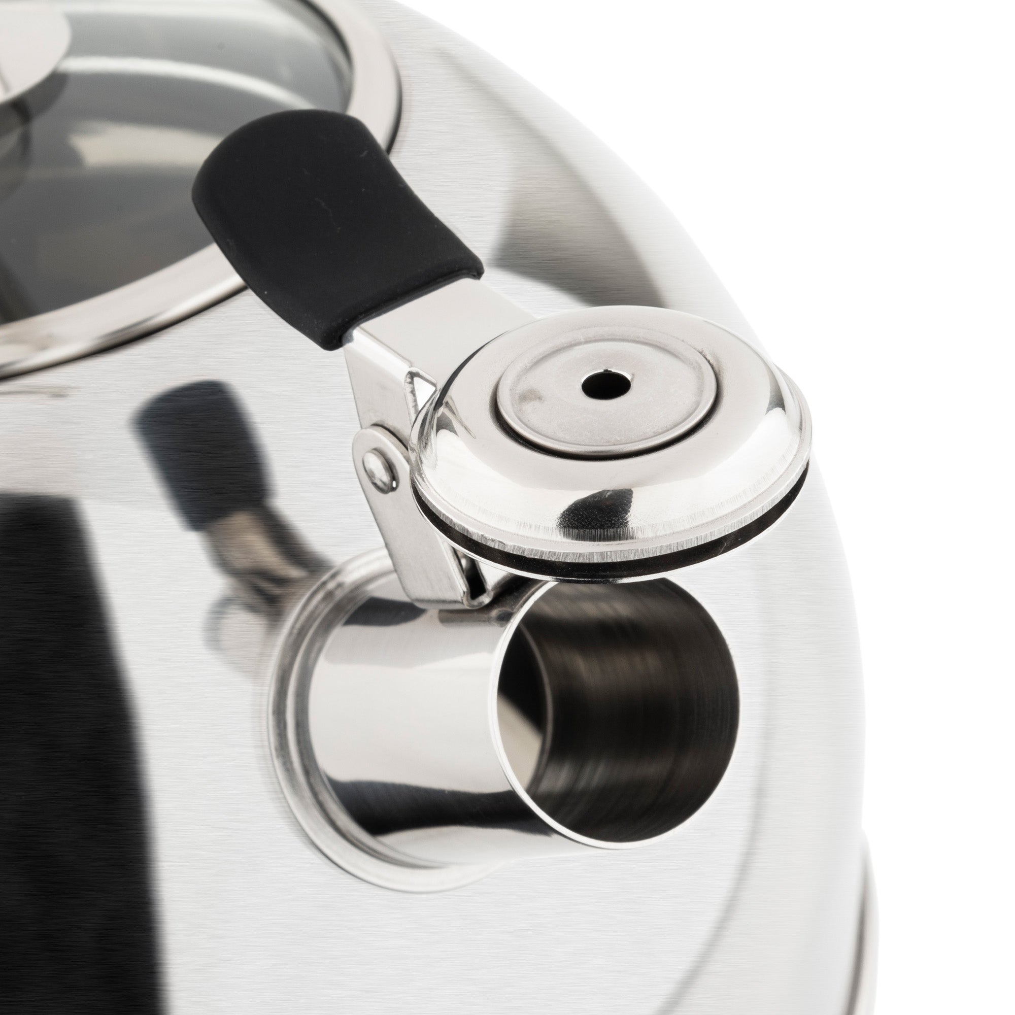 Viking 2.6-Quart Satin Finish Stainless Steel Whistling Kettle with 3-Ply Base