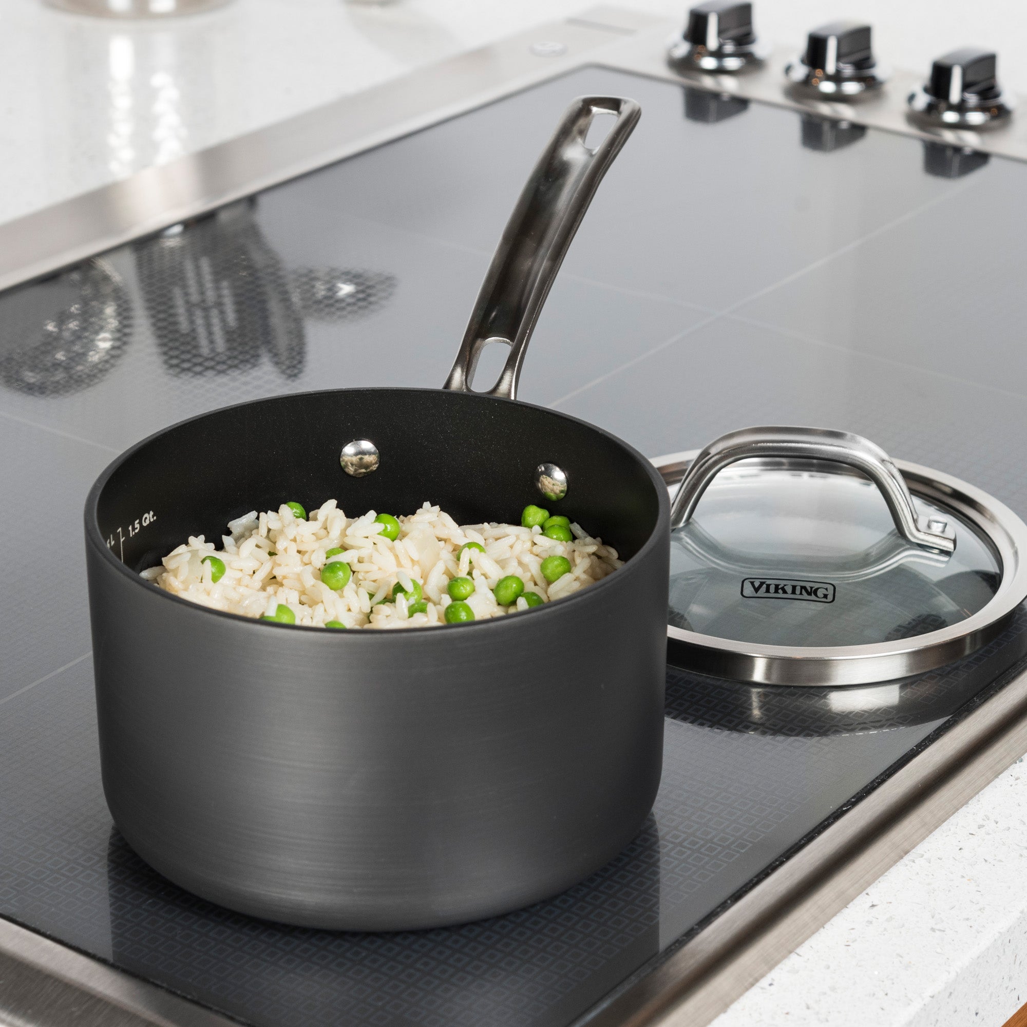 Viking Hard Anodized Nonstick 2-Quart Sauce Pan with Glass Lid