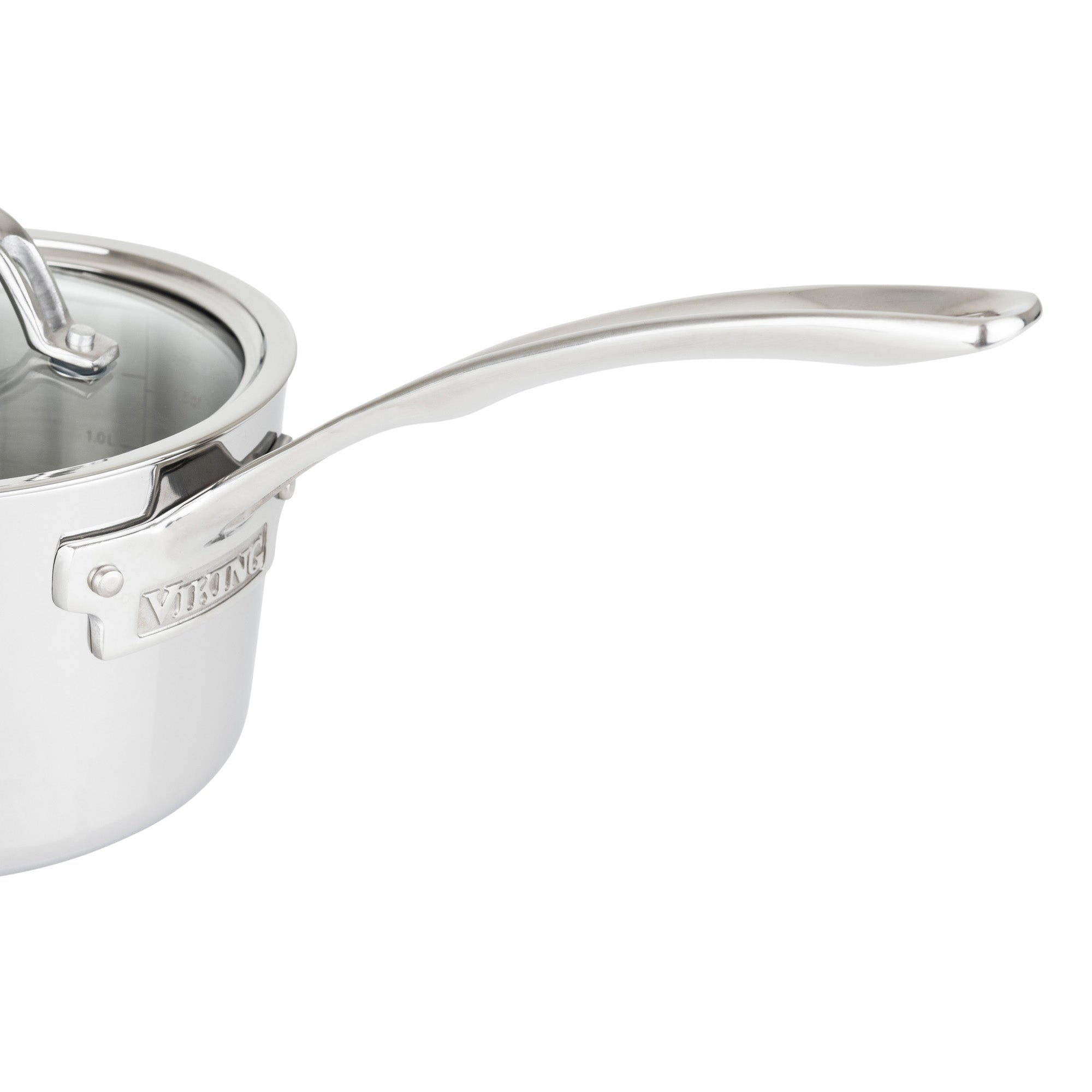 Viking Contemporary 3-Ply 2.4-Quart Sauce Pan with Glass Lid