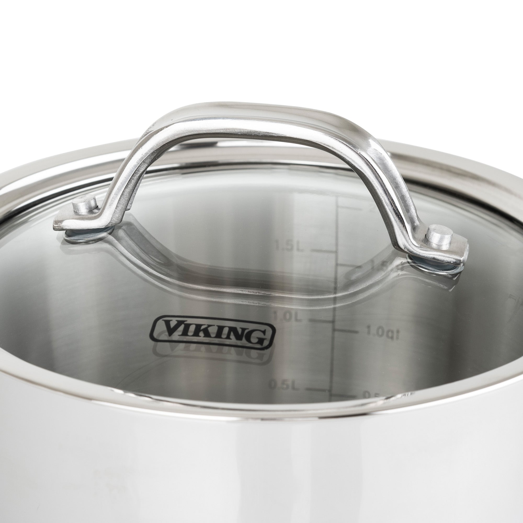 Viking Contemporary 3-Ply 2.4-Quart Sauce Pan with Glass Lid
