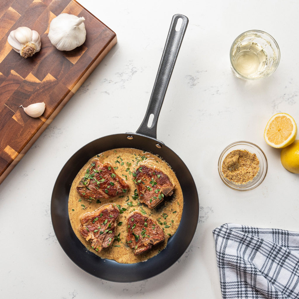 Viking Blue Carbon Steel 10-Inch Fry Pan