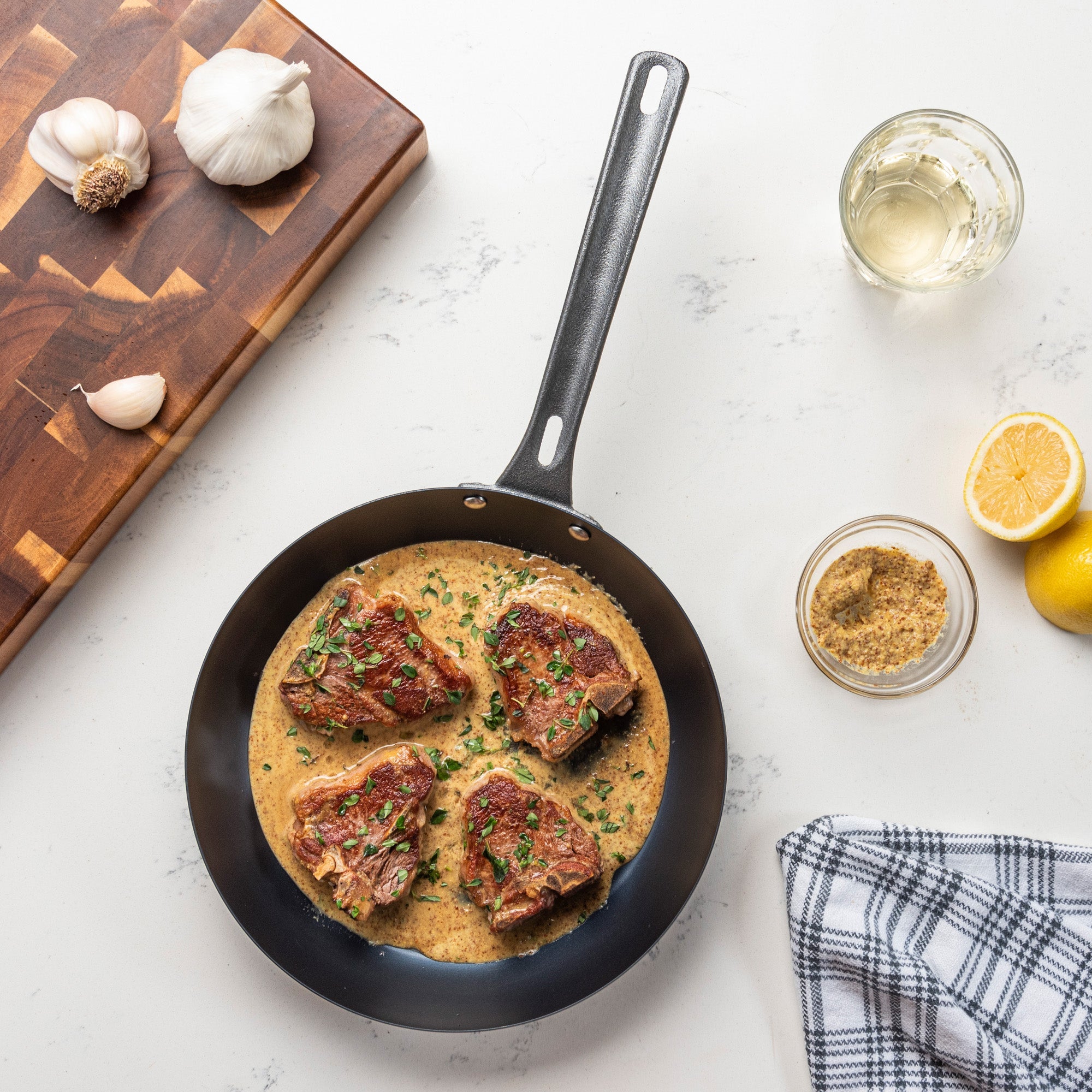 Viking Blue Carbon Steel 10-Inch Fry Pan