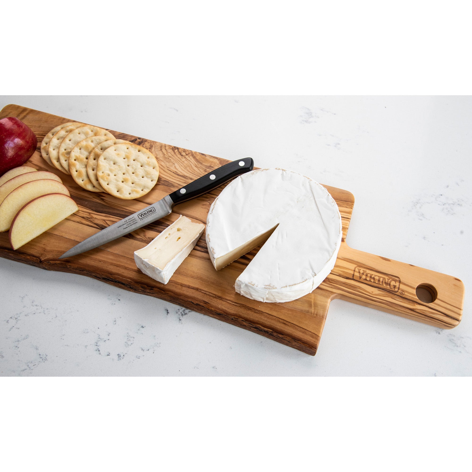 Viking Olive Wood Cutting & Serving Paddle Board