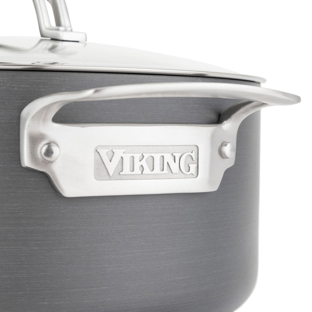 Viking Hard Anodized Nonstick 6-Quart Dutch Oven with Glass Lid