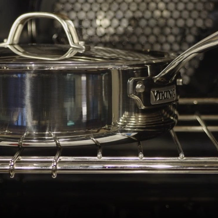 Viking PureGlide Pro 3-Ply 4.5-Quart Saute Pan with Metal Lid